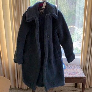 Gap Teddy Style Blue Coat